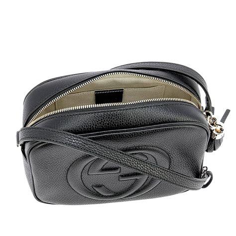 borsa gucci nera tonda con la tracolla|Gucci .